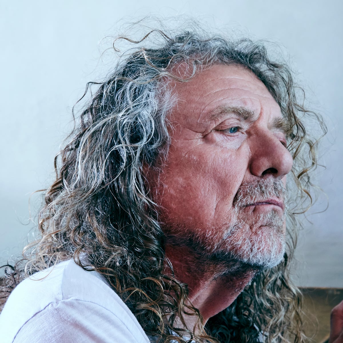 Hanging out in the garden with Robert Plant