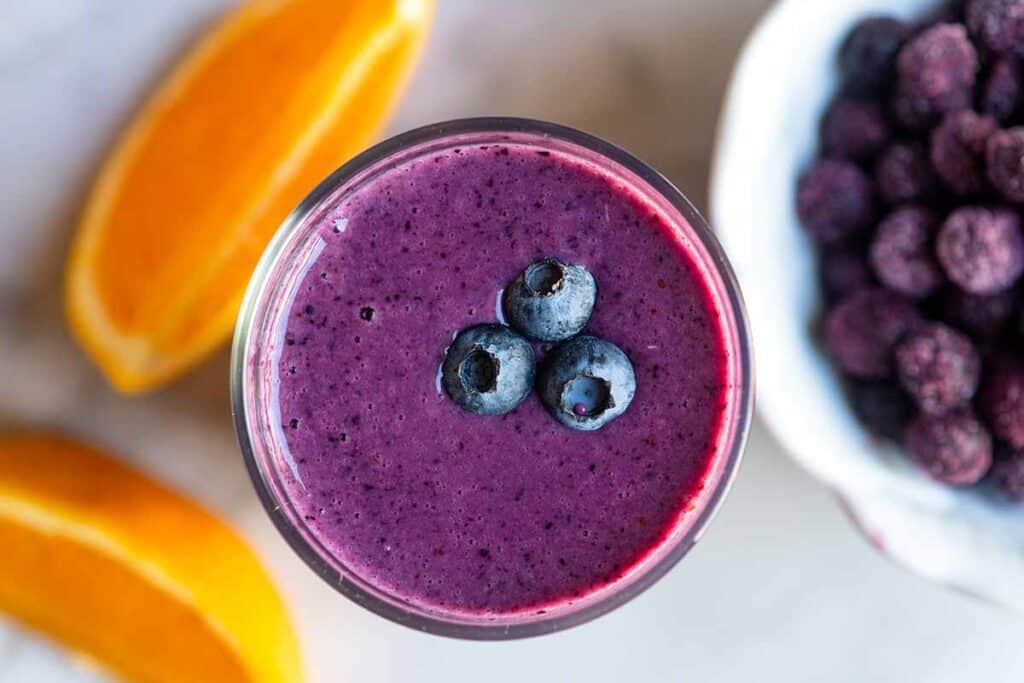 Blueberry smoothies